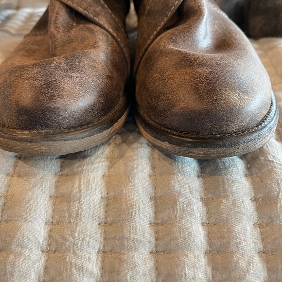 BARE TRAPS KNEE BOOTS DARK BROWN SIZE 7.5 - Picture 5 of 8